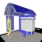 Остановочный комплекс для торговли в Луганске, купить по низкой цене или заказать строительство фото 4